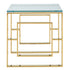 EROS ACCENT TABLE GOLD & GLASS