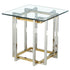 FLORINA-ACCENT TABLE-SILVER/GOLD