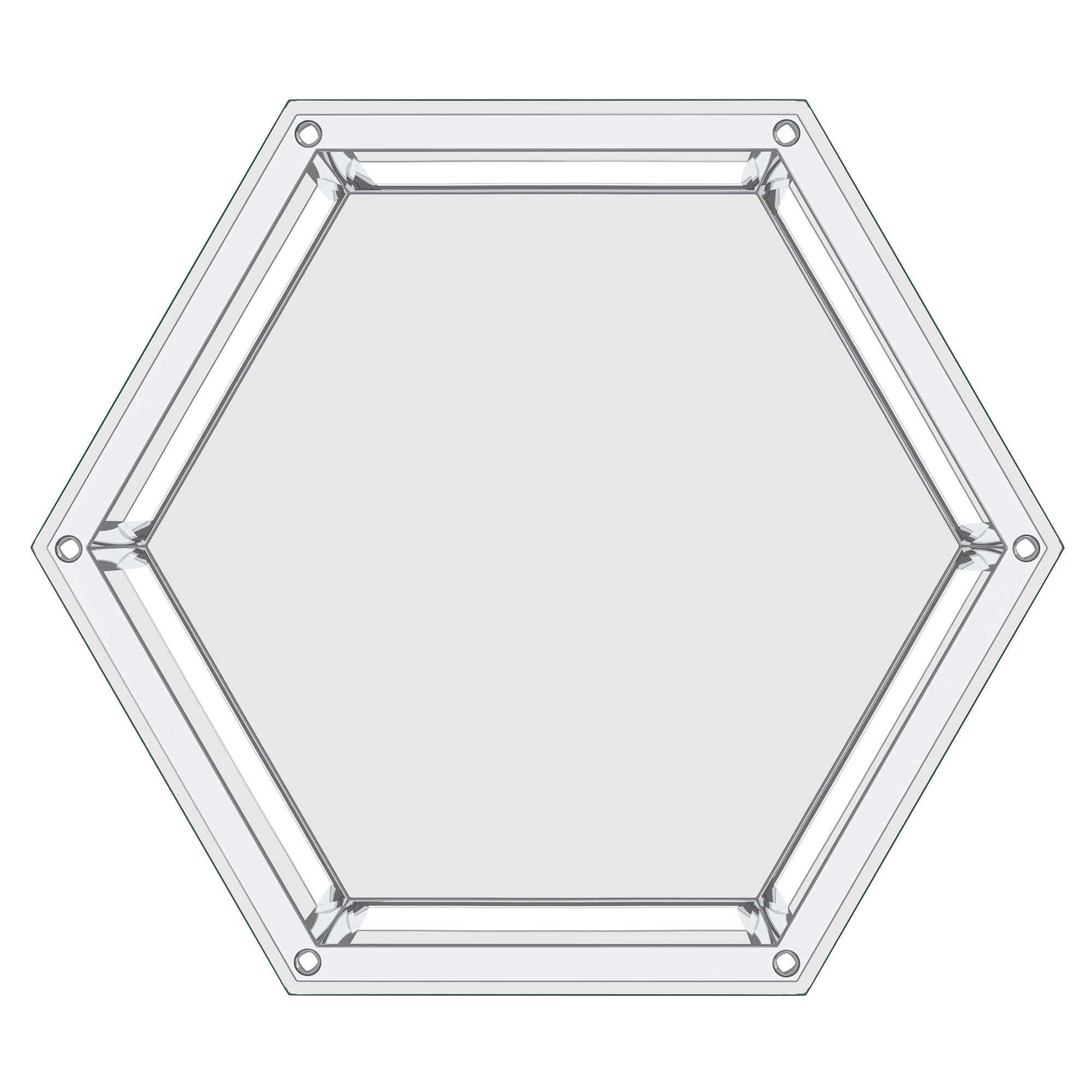 FLEUR-ACCENT TABLE-SILVER