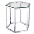 FLEUR-ACCENT TABLE-SILVER