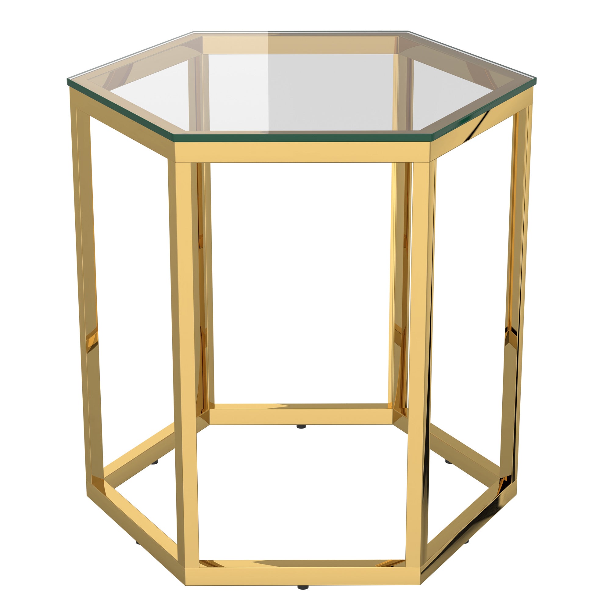 FLEUR-ACCENT TABLE-GOLD