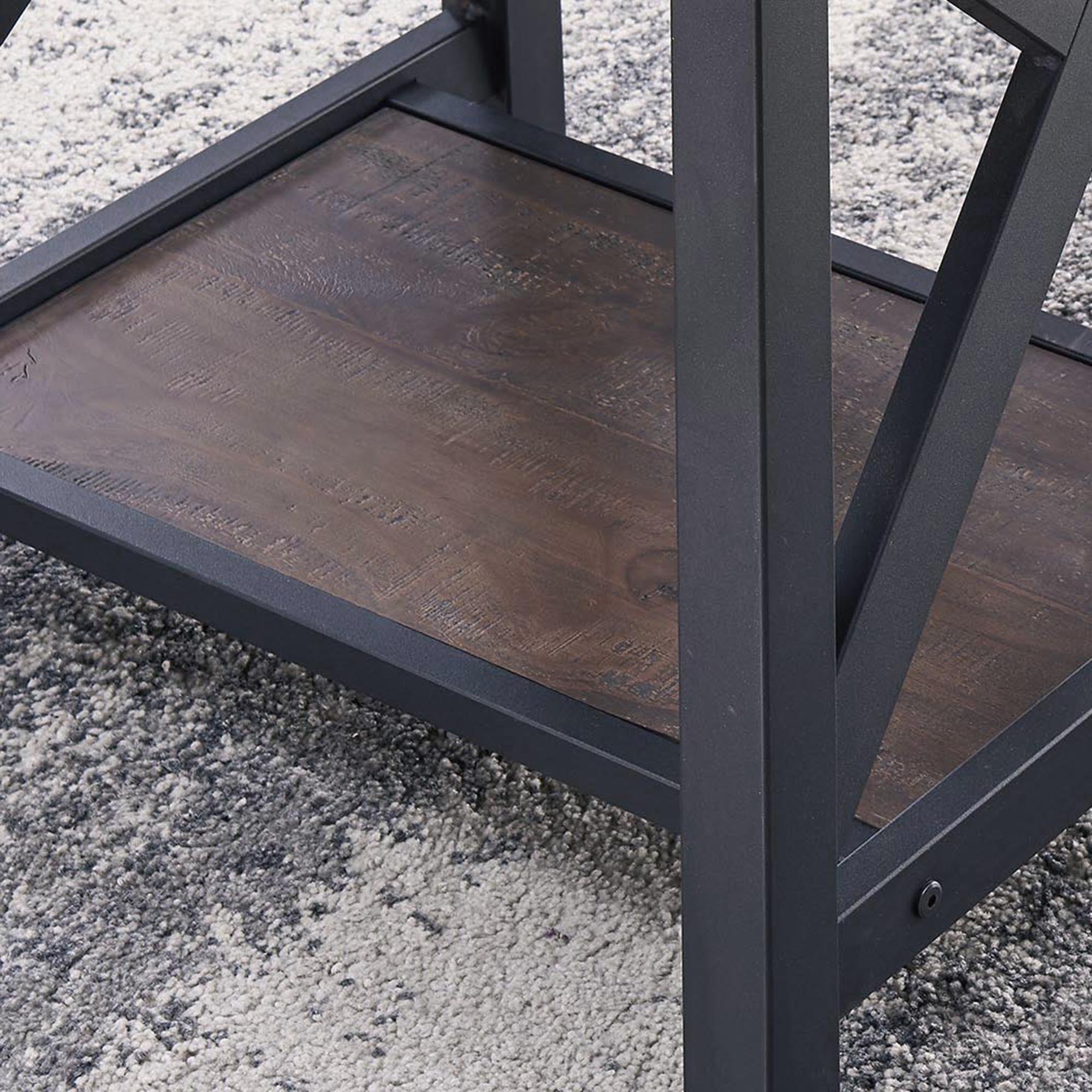 LANGPORT-CONSOLE TABLE-RUSTIC OAK