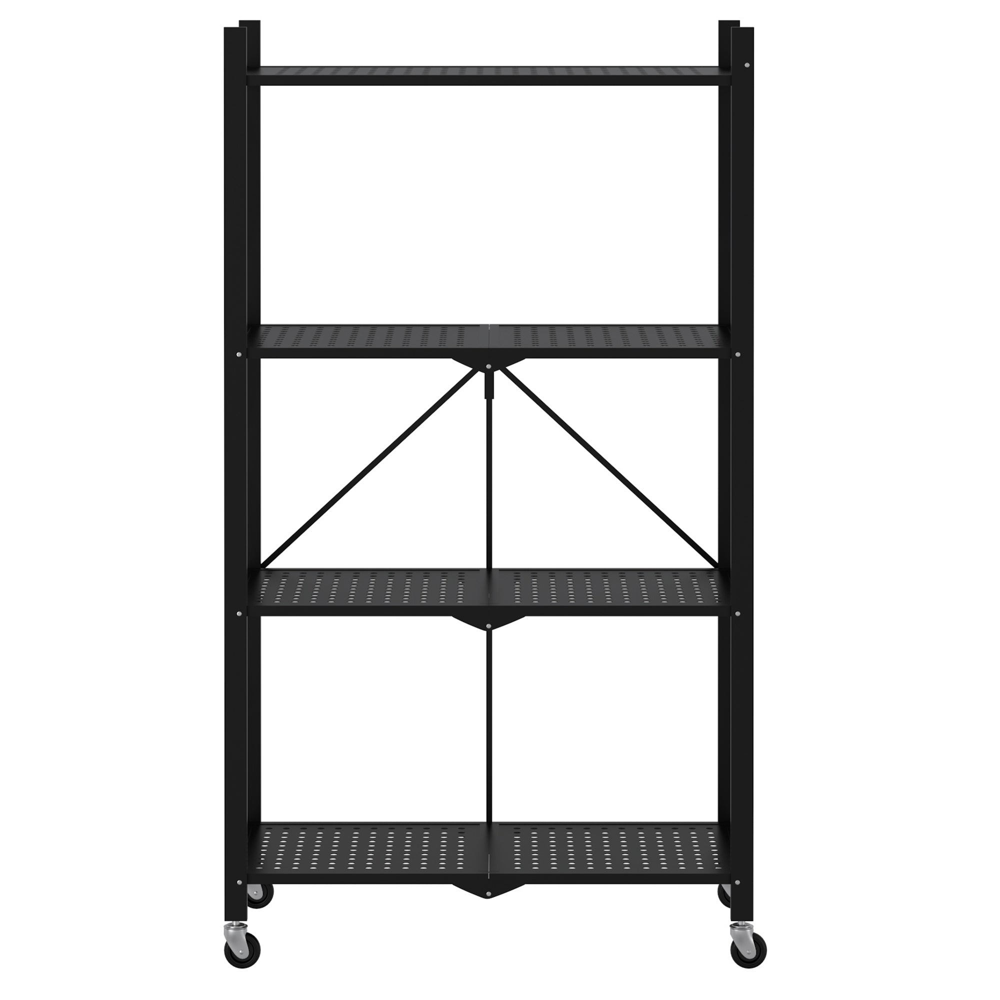 QUBY-4 TIER SHELF-BLACK