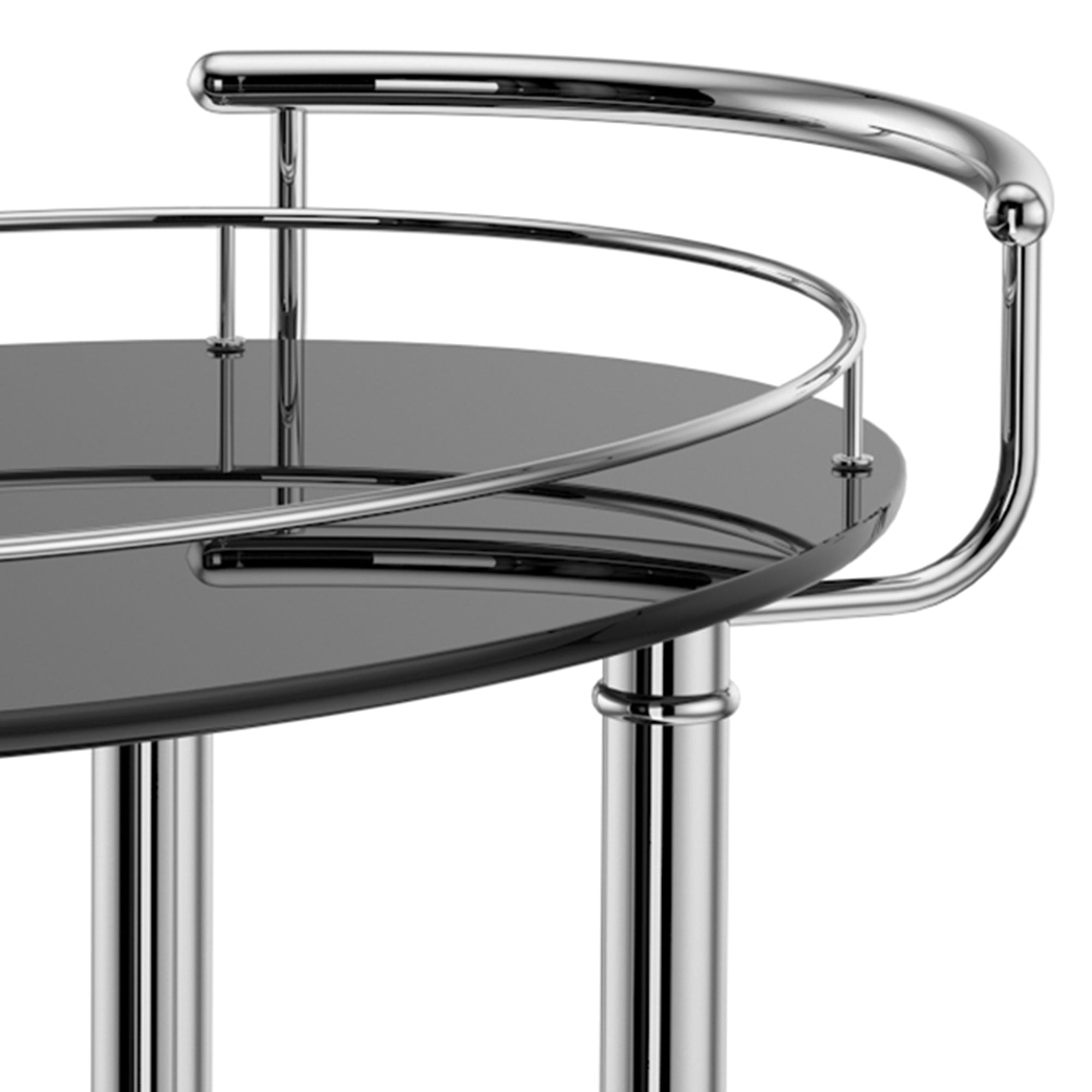 INKA-2-TIER BAR CART-BLACK
