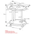 INKA-2-TIER BAR CART-BLACK