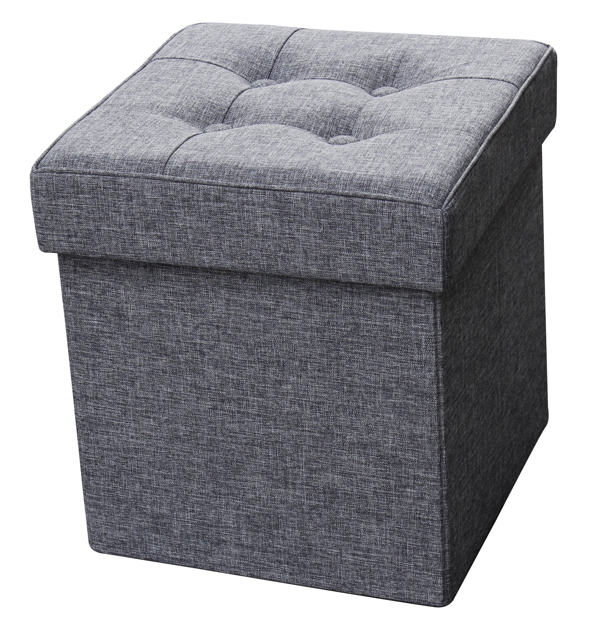 Folding Storage Ottoman - Fabric Square ITY 60055 /6 /7