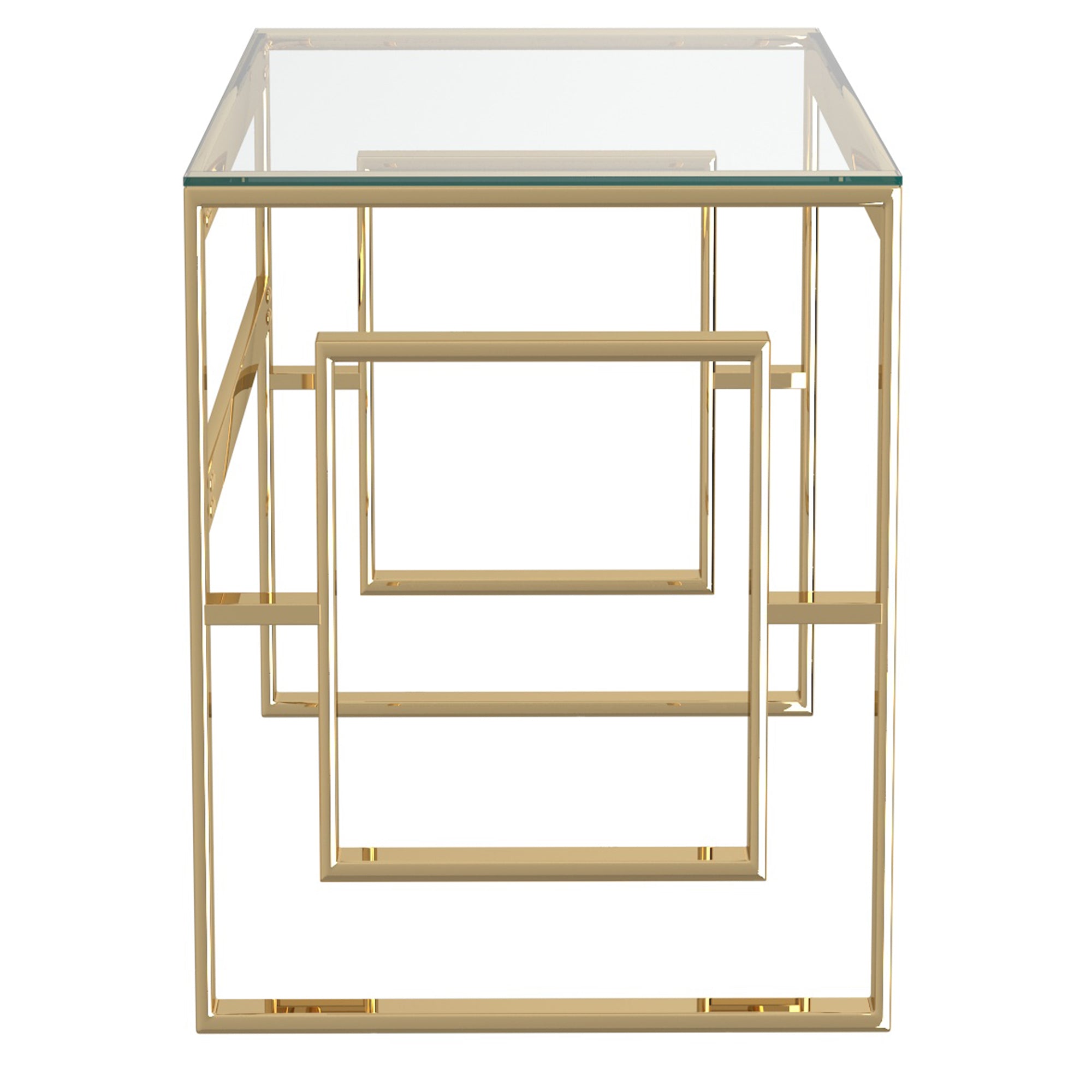 EROS-DESK-GOLD & GLASS
