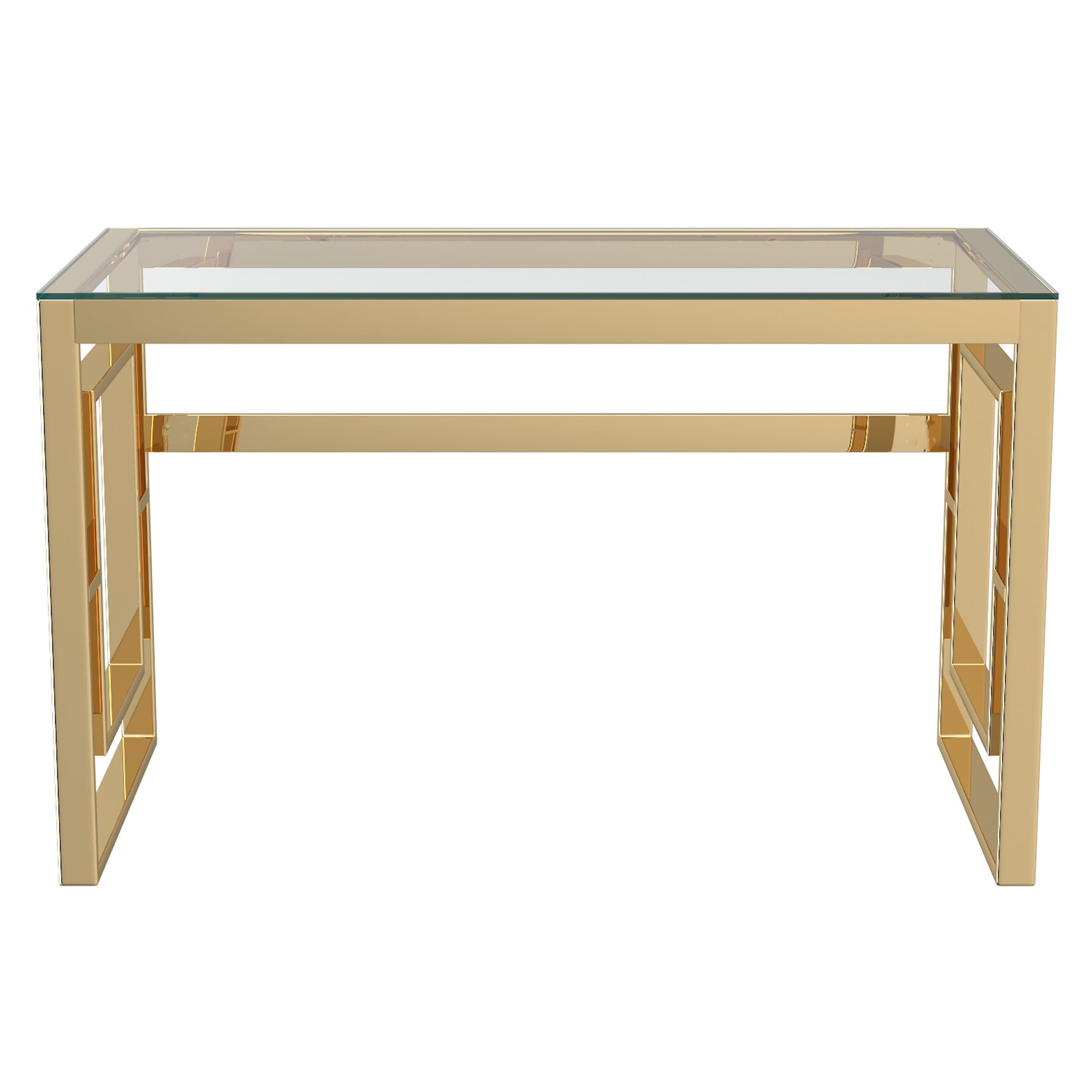 EROS-DESK-GOLD & GLASS
