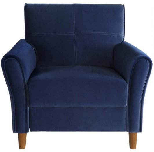 Chair In Blue Velvet  MZ-529348