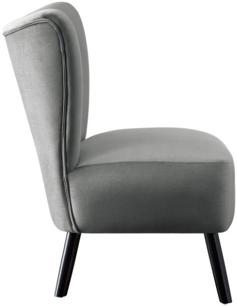 Accent Chair in Grey Velvet  MZ-741166