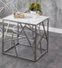Coffee Table Set - White Marble Glass   IF-2360