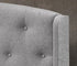 IF-5290 Bed, Light Grey, Fabric, Storage Drawers, Tufted Headboard