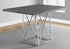 MN-301059    Dining Table, 48" Rectangular, Metal, Kitchen, Dining Room, Metal Base, Laminate, Grey, Chrome, Contemporary, Modern