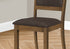 MN-281310    Dining Chair - 2Pcs / 40"H Walnut / Dark Brown Seat