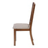 MN-301312    Dining Chair - 2Pcs / 40"H Brown Walnut / Beige Fabric