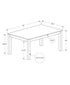 MN-321314    Dining Table - 36"X 60" / Brown Walnut