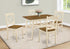 MN-261328    Dining Table, 48" Rectangular, Small, Kitchen, Dining Room, Oak And Cream, Wood Legs, Transitional