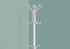 MN-492006    Coat Rack, Hall Tree, Free Standing, 12 Hooks, Entryway, 70"H, Metal, White, Contemporary, Modern