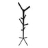 MN-702057    Coat Rack, Hall Tree, Free Standing, 8 Hooks, Entryway, 70"H, Metal, Black, Contemporary, Modern