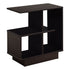 MN-932094    Accent Table, Side, End, Narrow, Small, Living Room, Bedroom, 3 Tier, Laminate, Dark Brown, Contemporary, Modern