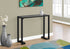 MN-992106    Accent Table, Console, Entryway, Narrow, Sofa, Living Room, Bedroom, Metal Frame, Tempered Glass, Black, Clear, Contemporary, Modern