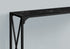 MN-142126    Accent Table, Console, Entryway, Narrow, Sofa, Living Room, Bedroom, Metal Frame, Laminate, Black Marble-Look, Contemporary, Glam, Modern