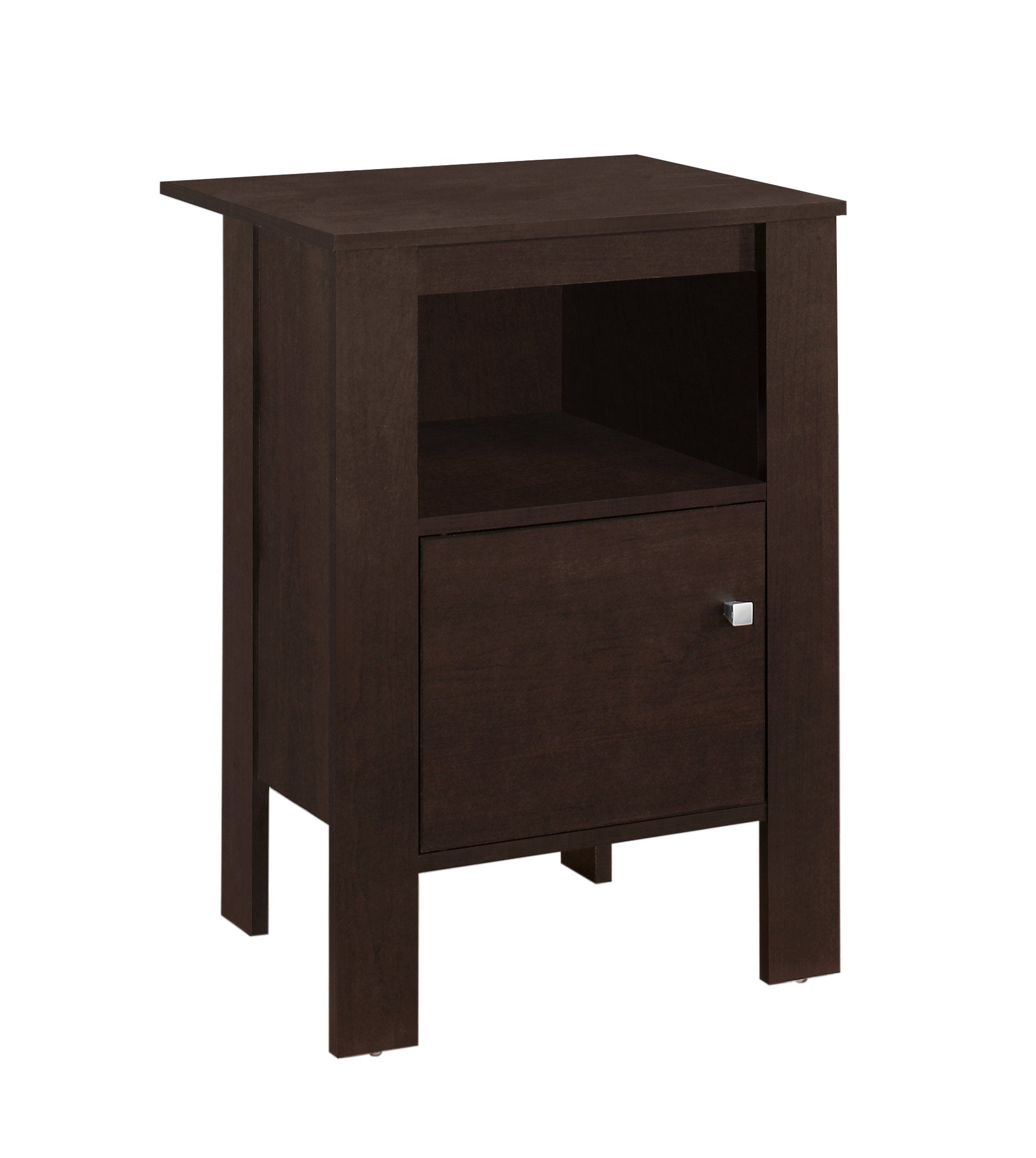 MN-172135    Accent Table, Side, End, Nightstand, Lamp, Living Room, Bedroom, Laminate, Dark Brown, Contemporary, Modern