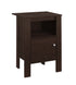 MN-172135    Accent Table, Side, End, Nightstand, Lamp, Living Room, Bedroom, Laminate, Dark Brown, Contemporary, Modern