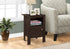 MN-172135    Accent Table, Side, End, Nightstand, Lamp, Living Room, Bedroom, Laminate, Dark Brown, Contemporary, Modern