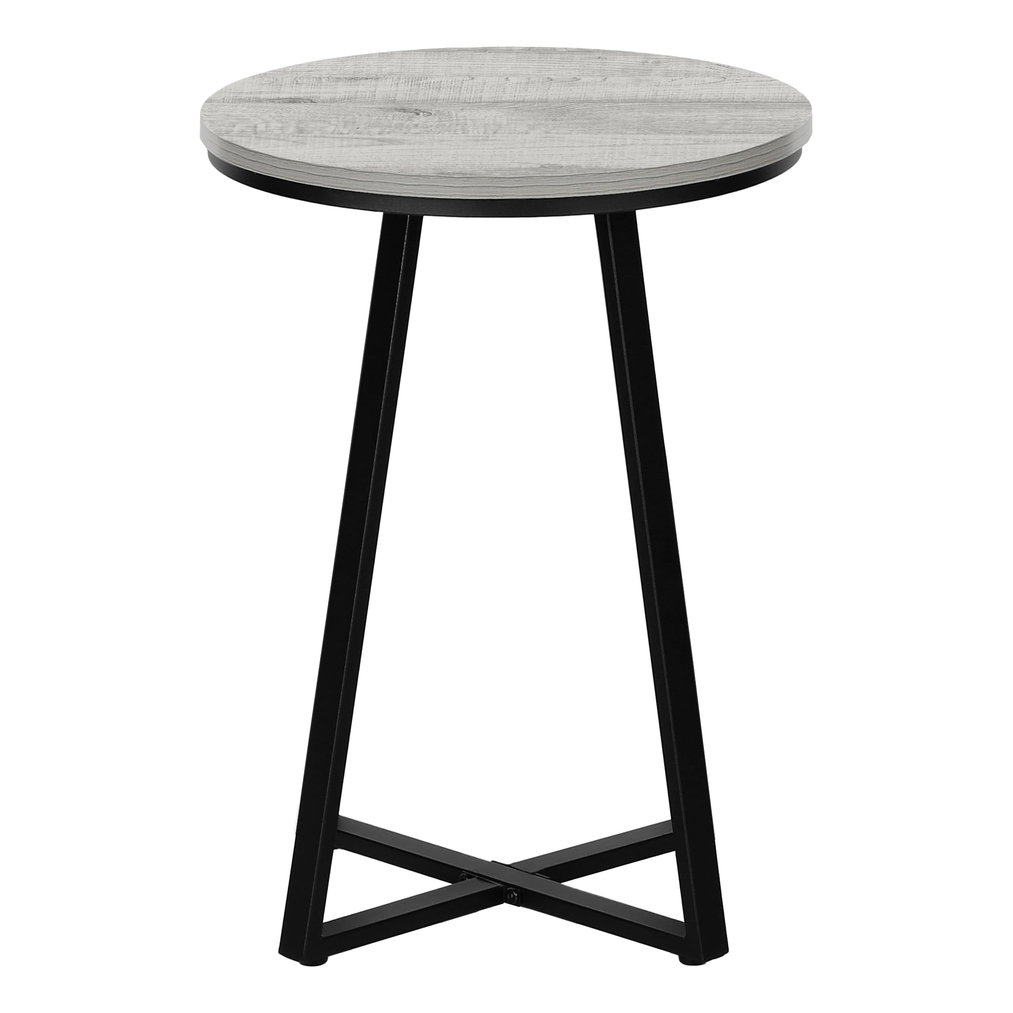 MN-432176    Accent Table - 22"H / Grey / Black Metal