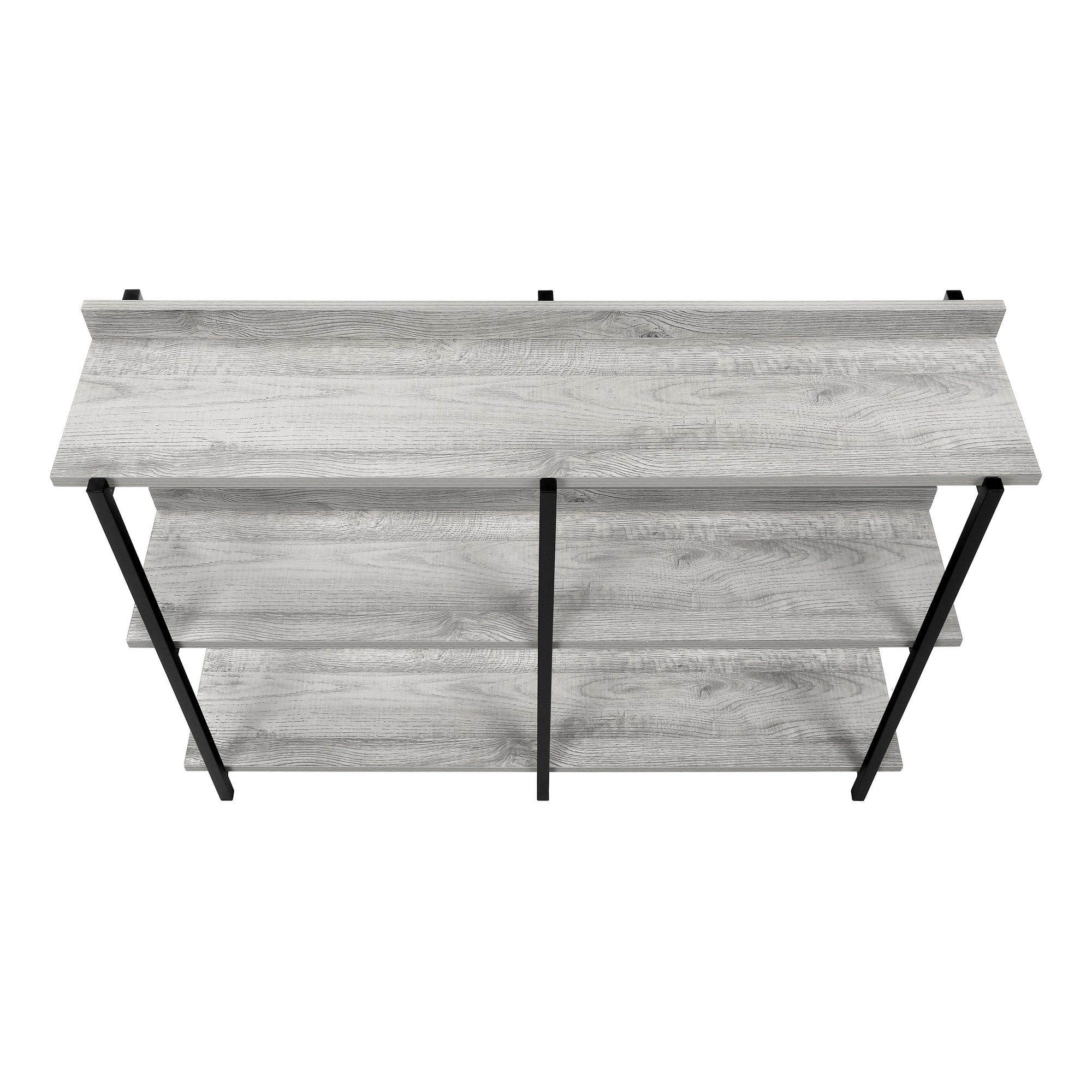 MN-552217    Accent Table, Console, Entryway, Narrow, Sofa, Living Room, Bedroom, Metal Legs, Laminate, Grey, Black, Contemporary, Modern