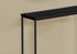MN-612250    Accent Table - 32"L / Black / Black Metal Hall Console