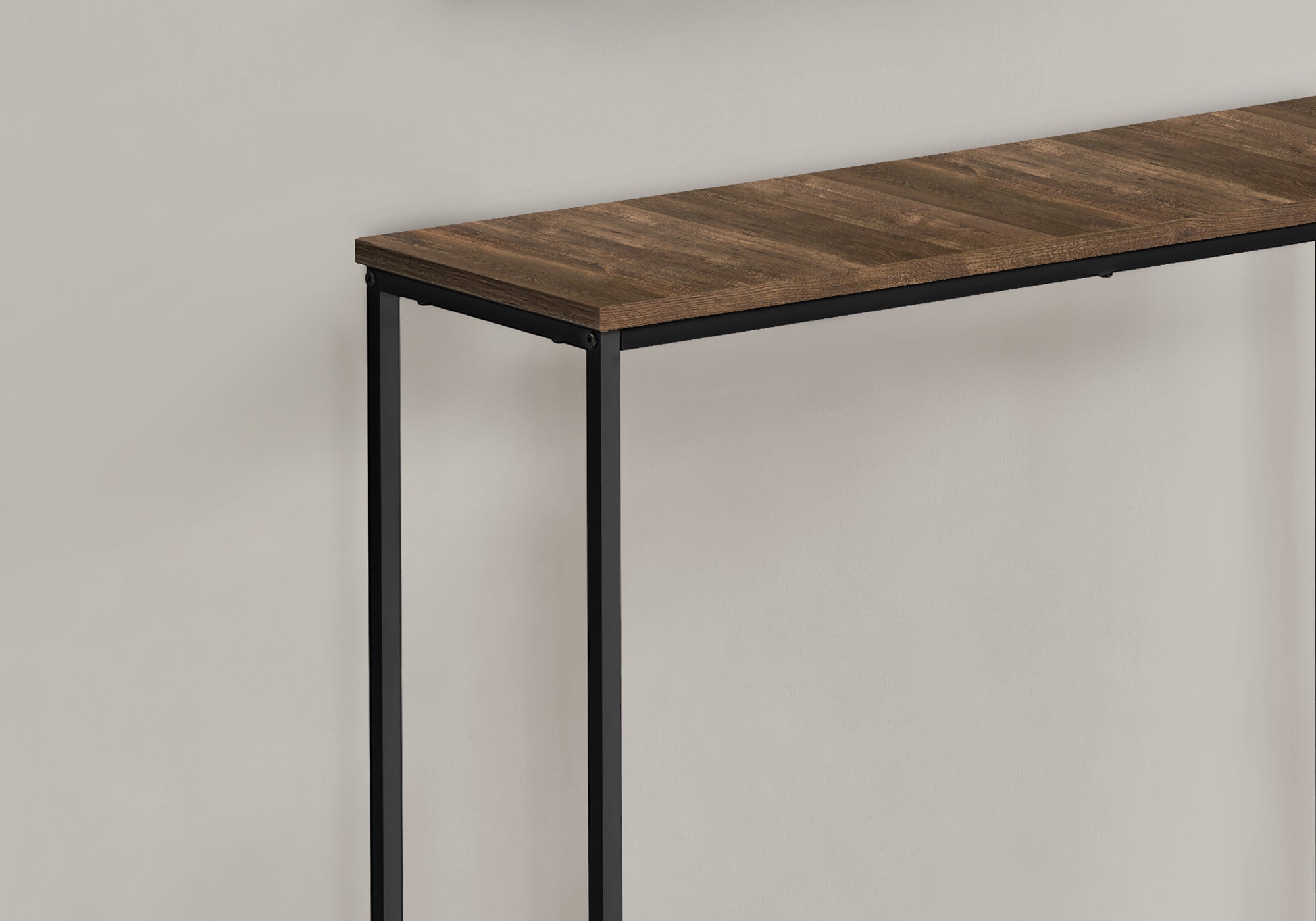 MN-652254    Accent Table - 32"L / Brown Reclaimed / Black Console