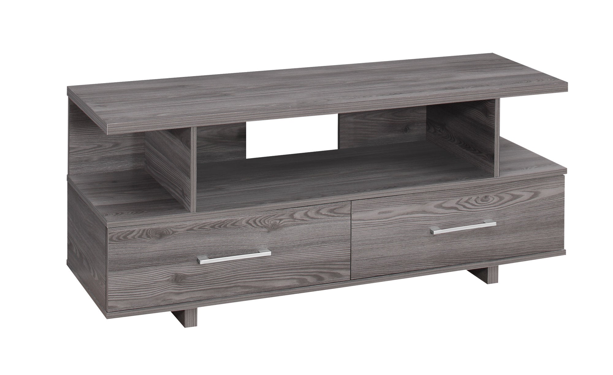 MN-782608    Tv Stand, 48 Inch, Console, Media Entertainment Center, Storage Cabinet, Living Room, Bedroom, Laminate, Grey, Contemporary, Modern