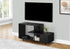MN-802610    Tv Stand - 1 Storage Drawer / Open Shelves / Modern Style - 48"L - Black Marble-Look / Black