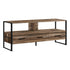 MN-862619    Tv Stand - 3 Storage Drawers / Open Shelf - 48"L - Brown Reclaimed Wood-Look / Black