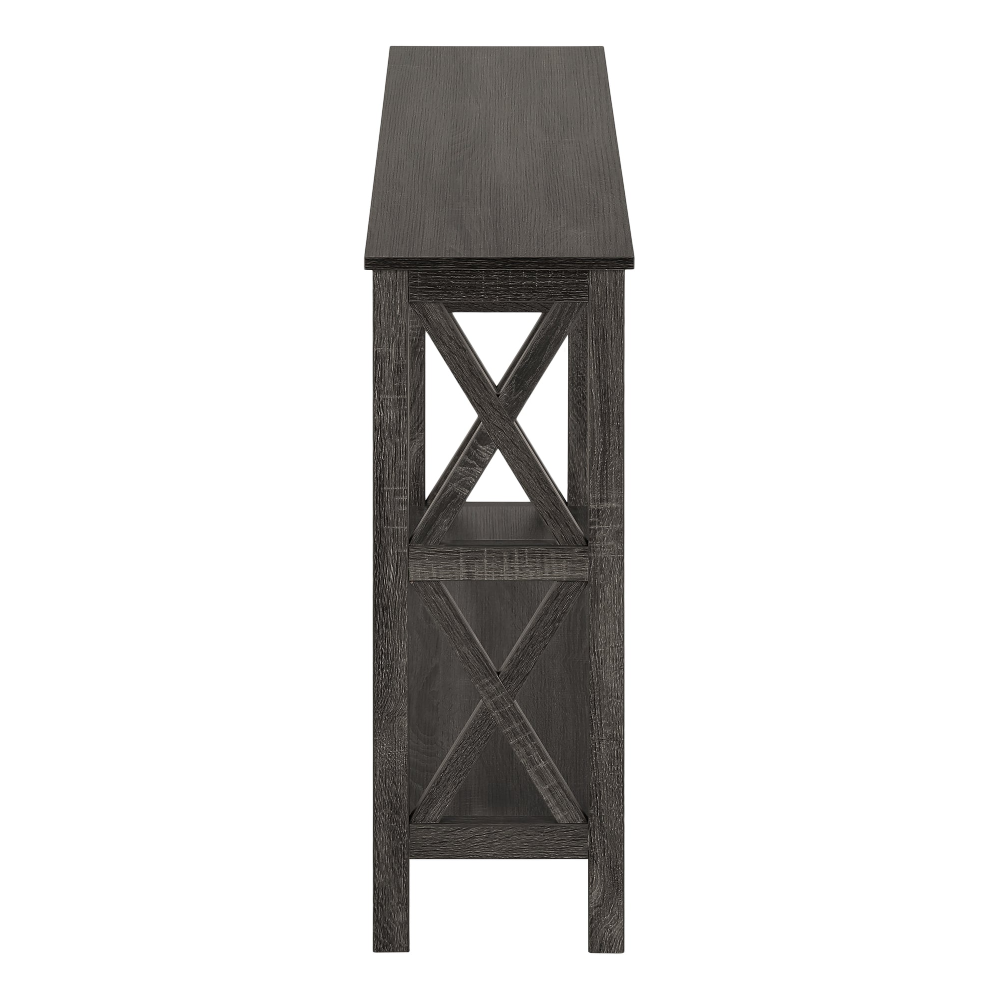 MN-332792    Accent Table, Console, Entryway, Narrow, Sofa, Living Room, Bedroom, Laminate, Grey, Contemporary, Country, Modern