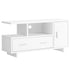 MN-342800    Tv Stand, 48 Inch, Console, Media Entertainment Center, Storage Cabinet, Living Room, Bedroom, Laminate, White, Contemporary, Modern