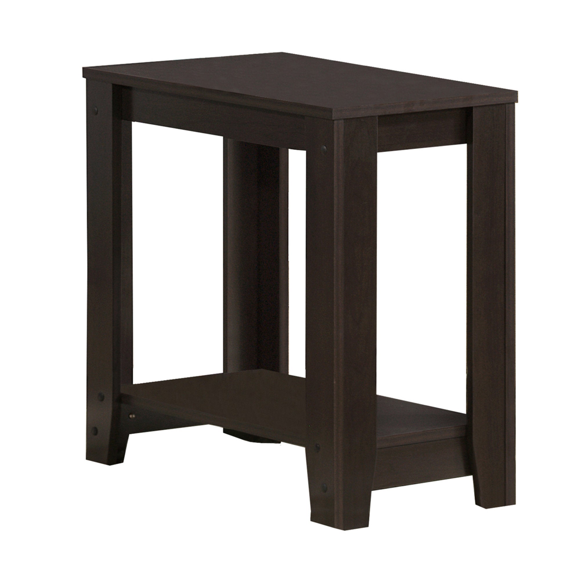 MN-373119    Accent Table, Side, End, Nightstand, Lamp, Living Room, Bedroom, Laminate, Dark Brown, Contemporary, Modern