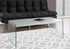 MN-773230    Coffee Table, Accent, Cocktail, Rectangular, Living Room, Tempered Glass, Laminate, Grey Cement Look, Clear, Contemporary, Modern
