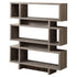 MN-883251    Bookshelf, Bookcase, Etagere, 4 Tier, Office, Bedroom, 55"H, Laminate, Dark Taupe, Contemporary, Modern