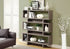 MN-883251    Bookshelf, Bookcase, Etagere, 4 Tier, Office, Bedroom, 55"H, Laminate, Dark Taupe, Contemporary, Modern