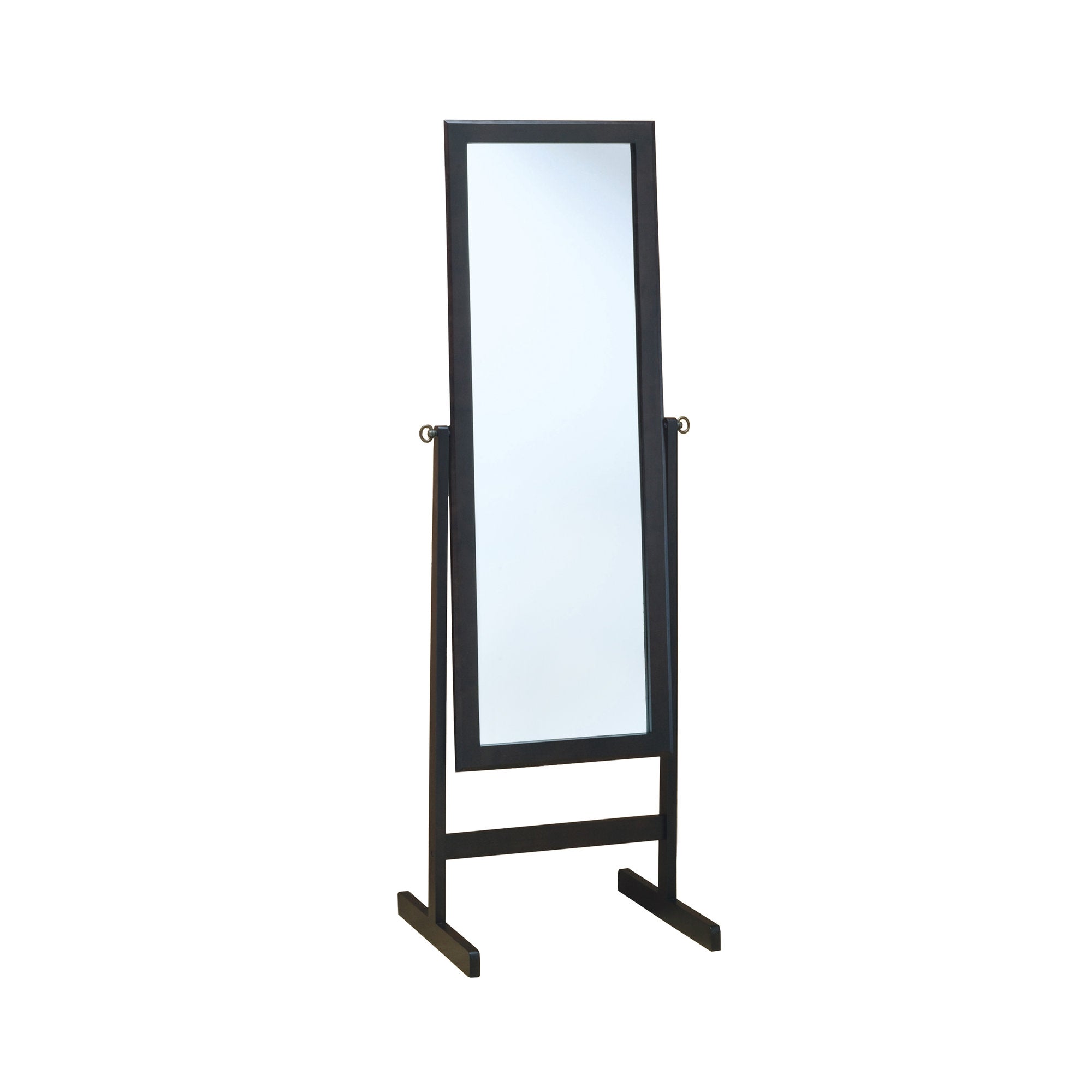 MN-353368    Mirror, Full Length, Standing, Floor, 60" Rectangular, Dressing, Bedroom, Wooden, Dark Brown, Contemporary, Modern