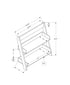 MN-613439    Bathroom Accent - 24"H / White Wall Mount Shelf