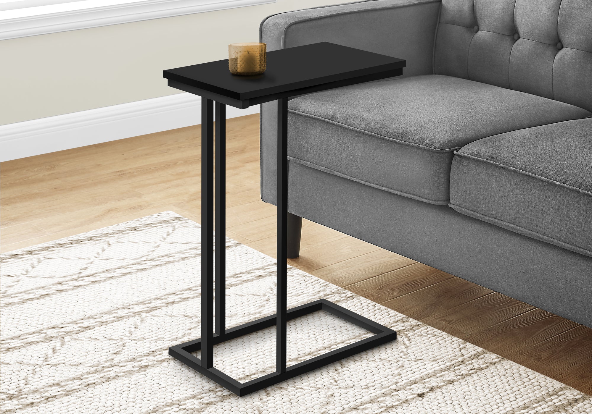 MN-783467    Accent Table - 25"H / Black / Black Metal