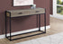MN-153511    Accent Table, Console, Entryway, Narrow, Sofa, Living Room, Bedroom, Metal Frame, Laminate, Dark Taupe, Black, Contemporary, Modern