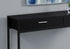 MN-163512    Accent Table, Console, Entryway, Narrow, Sofa, Living Room, Bedroom, Metal Frame, Laminate, Black, Contemporary, Modern