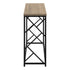 MN-243533    Accent Table, Console, Entryway, Narrow, Sofa, Living Room, Bedroom, Metal Frame, Laminate, Dark Taupe, Black, Contemporary, Modern