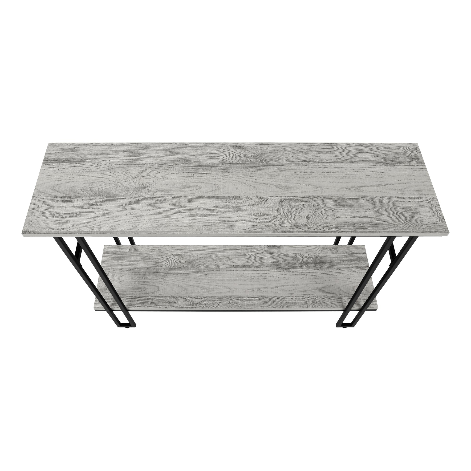 MN-393576    Accent Table, Console, Entryway, Narrow, Sofa, Living Room, Bedroom, Metal Frame, Laminate, Grey, Black, Contemporary, Modern