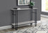 MN-393576    Accent Table, Console, Entryway, Narrow, Sofa, Living Room, Bedroom, Metal Frame, Laminate, Grey, Black, Contemporary, Modern